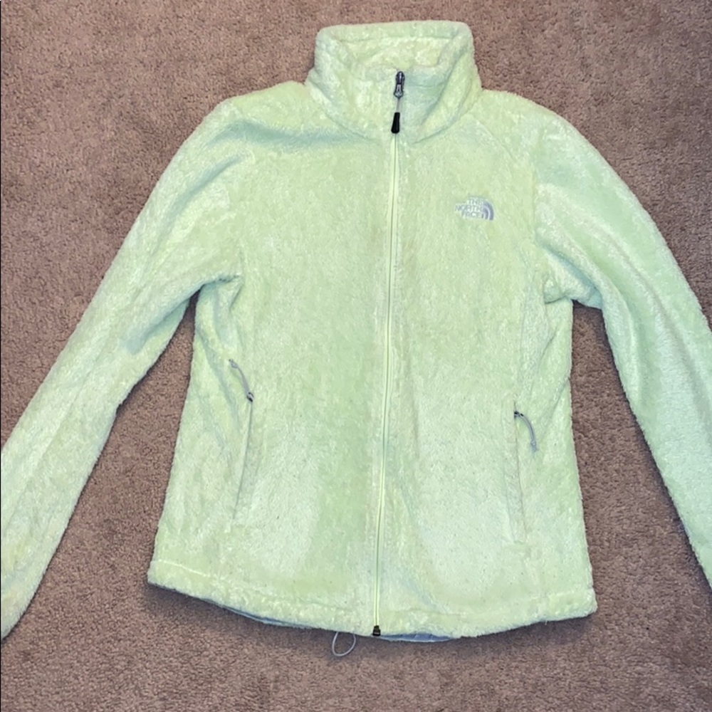 florescent The North Face jacket